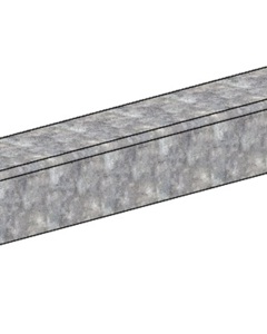 Base for bracket hopper 230Kg